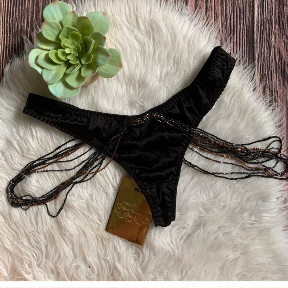 Agent Provocateur Soirée Lidija Beaded Thong size 3